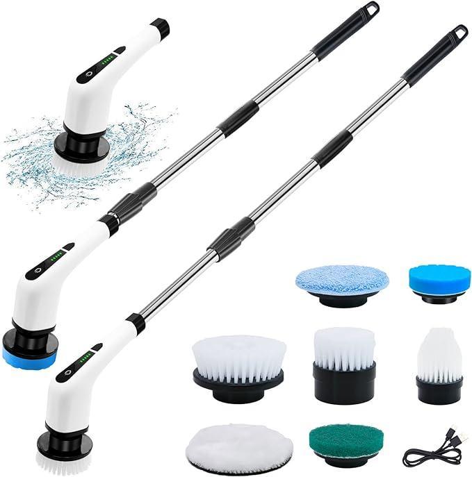 3 in 1 Electric Spin Scrubber Machine None