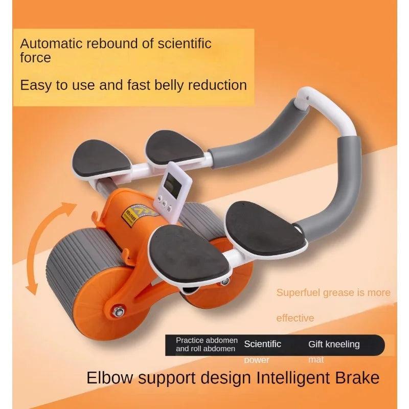 Auto Rebound Abs Wheel With Elbow Support - Urban Mart