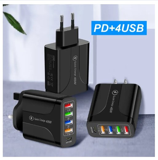 4 Port USB Charger - Urban Mart