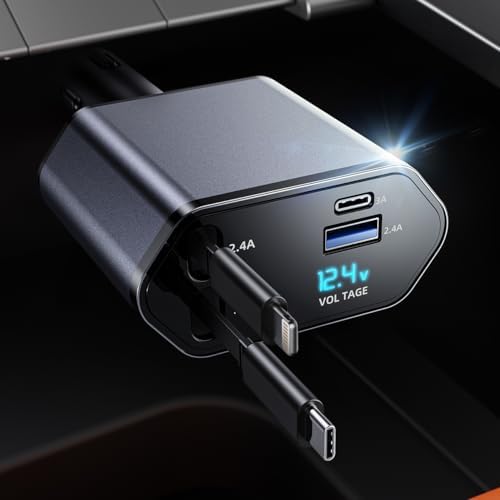 4-in-1 Fast Car Phone Charger: Ultimate Multi-Port Car Charger for Quick Charging Urban Mart