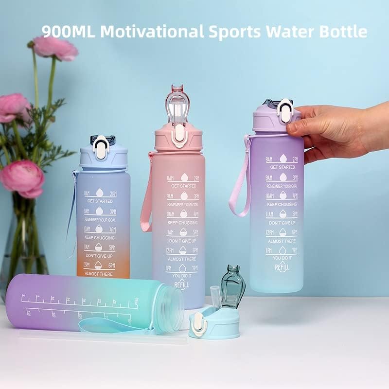 Hydration Made Easy: 3 - Piece Motivational Bottle Set - Urban Mart