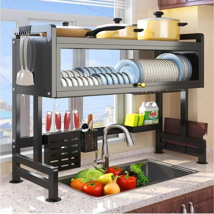 Heavy Duty Over-the-Sink Dish Drying Stand: Maximize Space, Minimize Mess – Your Kitchen’s Ultimate Organizer Urban Mart