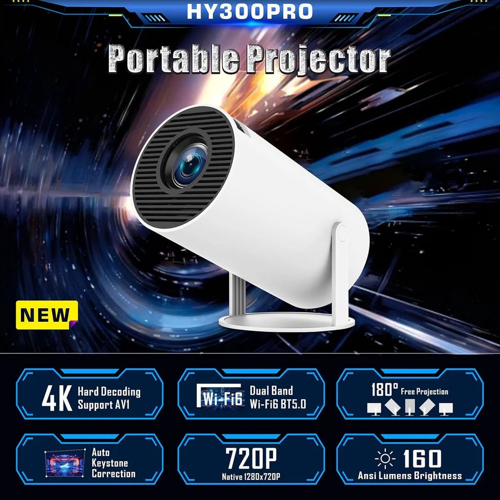 Ultimate 4K HD Projector WiFi6 with Bluetooth - Urban Mart