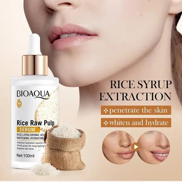 BIOAOUA Hyaluronic Acid Rice Raw Pulp Essence Face Serum 100ml Urban Mart