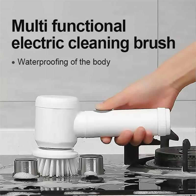 Electric Cleaning Brush USB Rechargeable Bathroom Kitchen Cleaner - Urban Mart