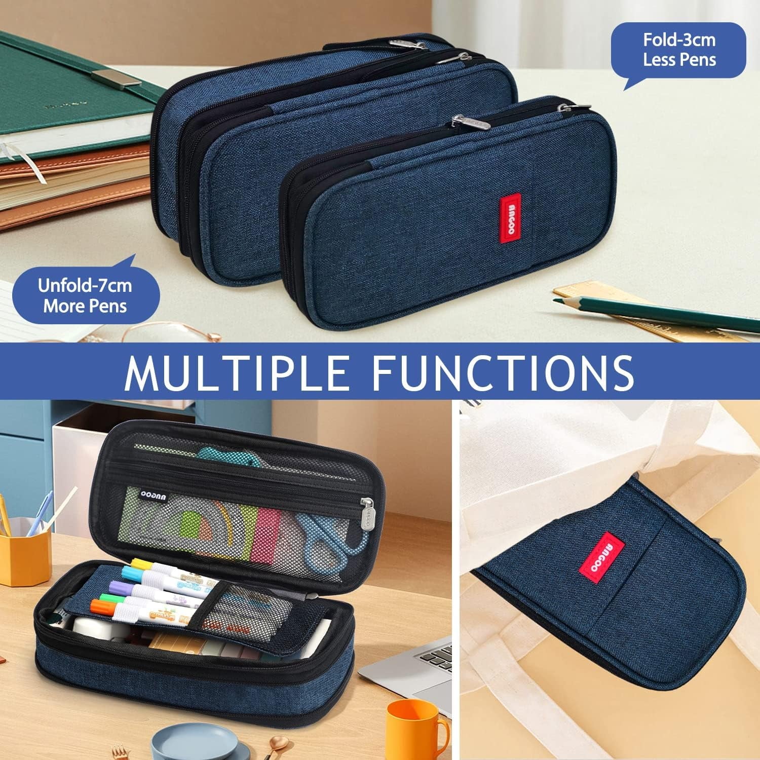 Urban Luxe Pencil Case: Waterproof Stylish & Spacious Design - Urban Mart