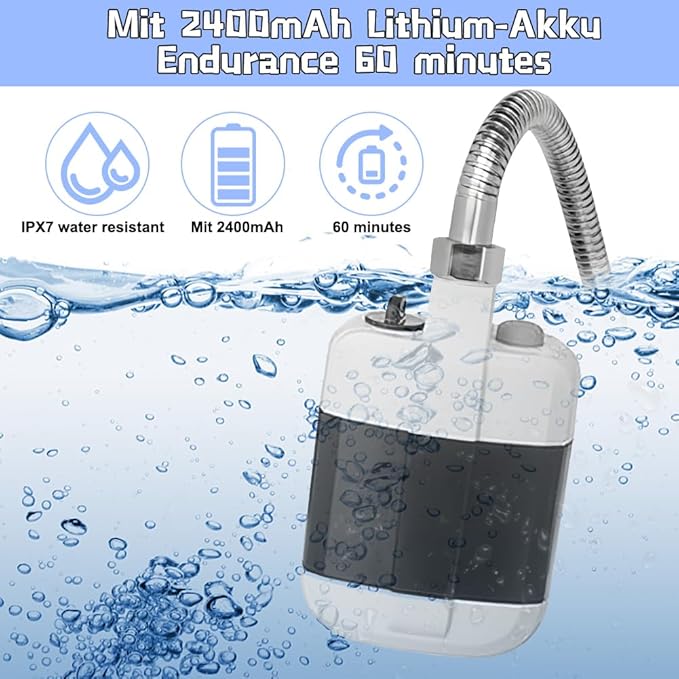 Portable Power Shower: The Ultimate Camping Shower with Pump for On-the-Go Refreshment!" Urban Mart