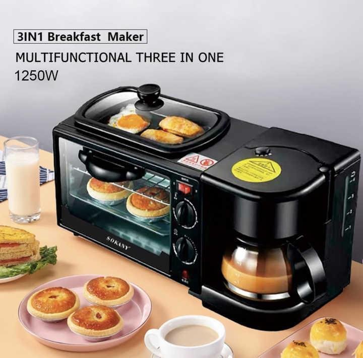 3 - In - 1 Multifunctional Breakfast Maker - Urban Mart