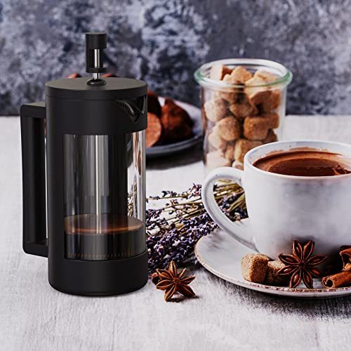 French Press Coffee Maker, Camping Plastic Glass French Coffee Press - Urban Mart