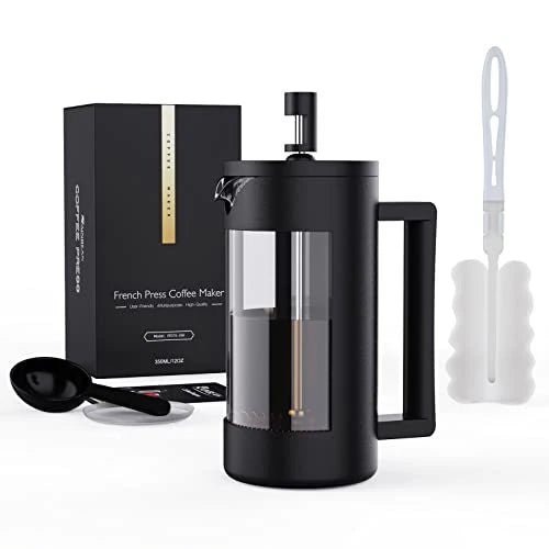 French Press Coffee Maker, Camping Plastic Glass French Coffee Press - Urban Mart