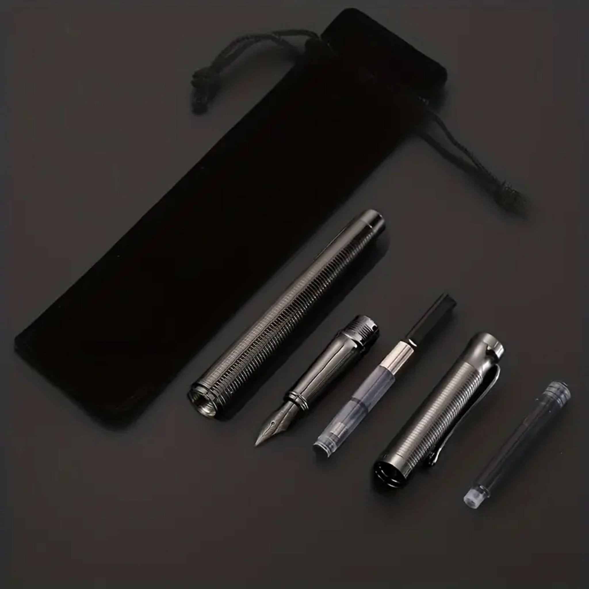 Business Gray Metal Pen – Sleek, Refillable, and Timeless - Urban Mart