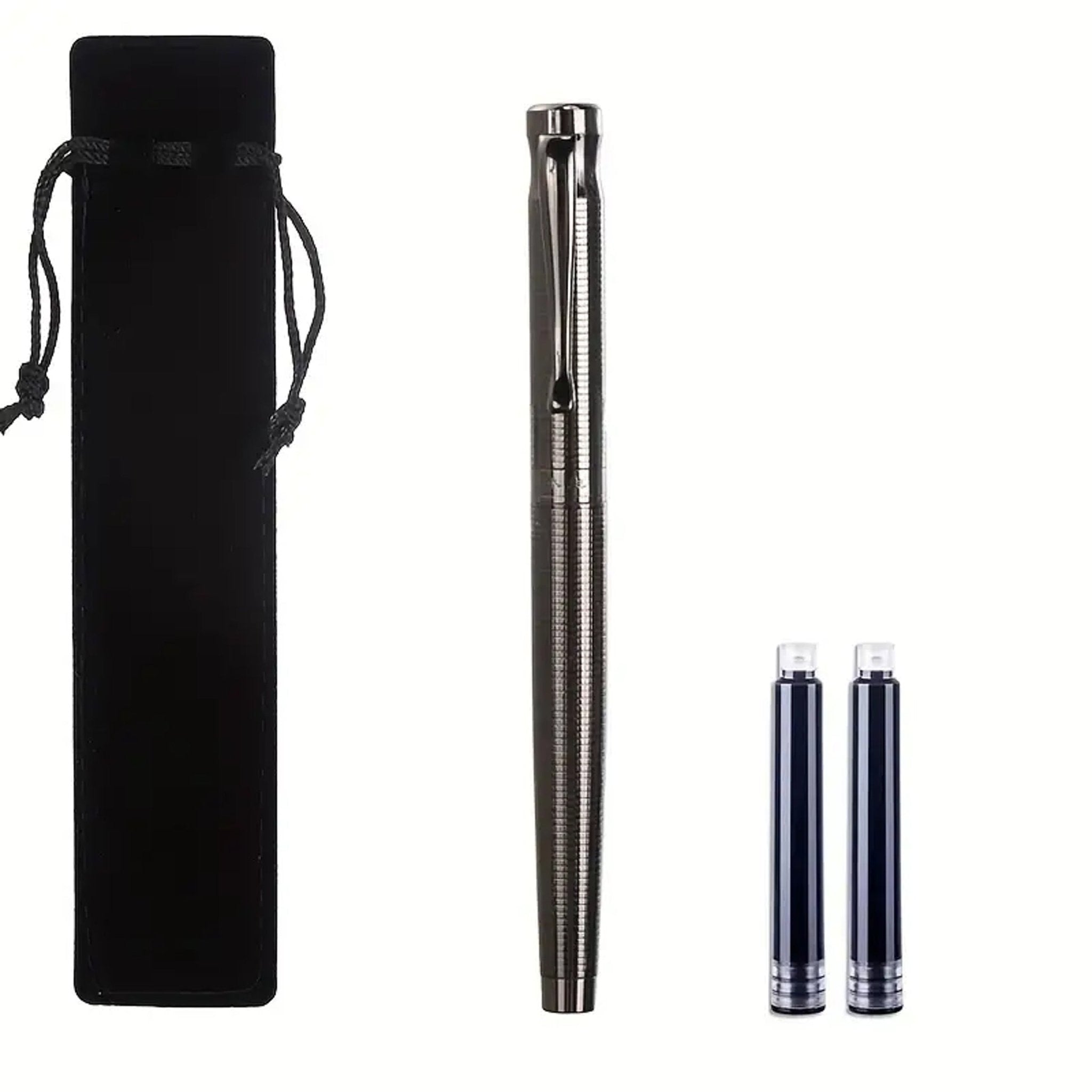 Business Gray Metal Pen – Sleek, Refillable, and Timeless - Urban Mart